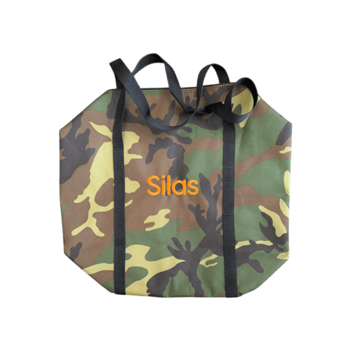 Silas Camo Personalized Embroidered Name Duffle Bag