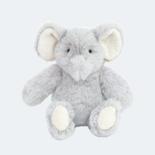 Ozzy Elephant Plush Rattle – Pink Chicken