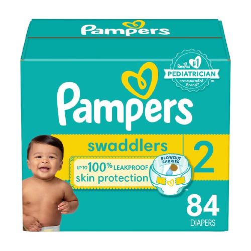 Pampers Swaddlers Active Baby Diapers Super Pack - Size 0 - 84ct