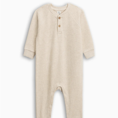 Crosby Waffle Knit Henley Romper