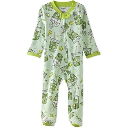 Baby Boys' Scout Sleep & Play 100% Organic Cotton Footed Zip Front Sleeper Pajamas for Baby Boys