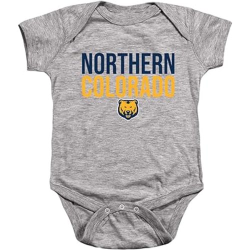 LOGOVISION University of Northern Colorado Official Stacked Unisex Infant Snap Suit for Baby