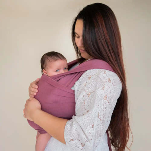 Rosewood Baby Wrap Carrier | hope&plum Baby Carriers