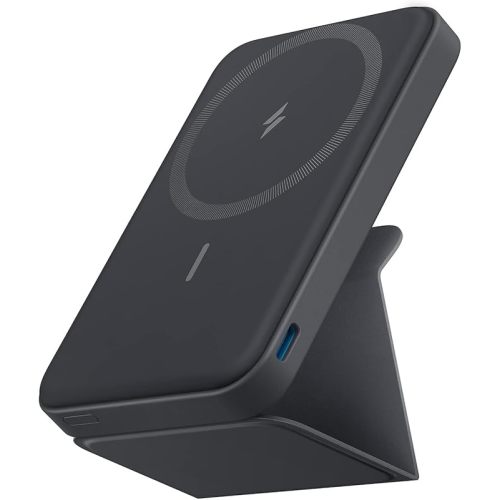 Anker 622 Magnetic Battery (MagGo), 5,000mAh Foldable Magnetic Wireless Portable Charger with Stand and USB-C Port (On the Side), Magsafe-Compatible for iPhone 16/15/14/13 Series
