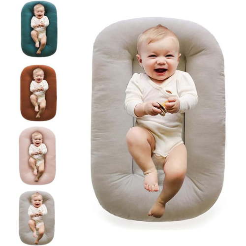 Baby Lounger Pillow for Infants Babies 0 12 Months Lounger for Baby Soft Cotton Breathable Infant Floor Seats & Loungers for Newborn Gifts