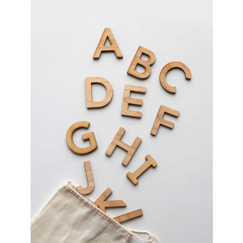 Wooden Uppercase Alphabet Set