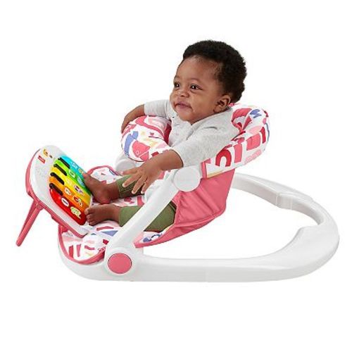 Fisher-Price Kick & Play Deluxe Sit-Me-Up Seat Portable Baby Chair with Piano Learning Toy
