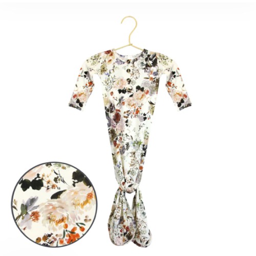 Nellie Knotted Gown – Lou Lou & Company 0-3 months