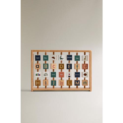 CHILDREN’S WOODEN ALPHABET TOY
