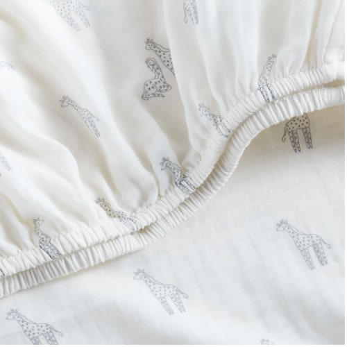 Supersoft Giraffe Organic Cotton Baby Crib Fitted Sheet