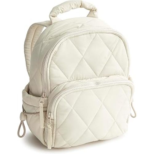 Vera Bradley Women's Featherweight Small Banbury Backpack, Pumice Stone, One Size