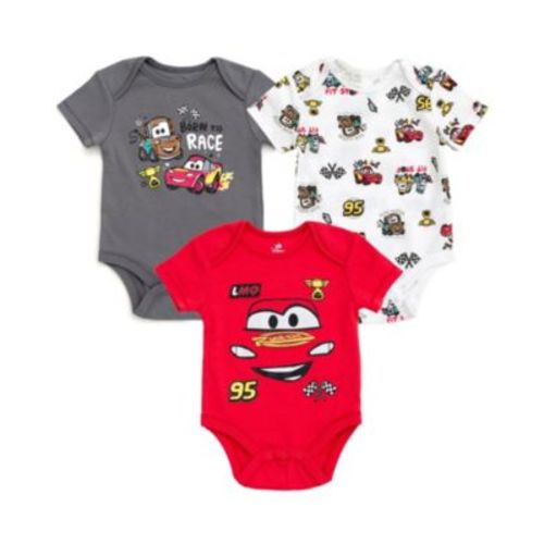 Baby Boys Disney Bambi Lion King Mickey Minnie Mouse Winnie the Pooh Princess Dumbo 3 Pack Bodysuits Newborn to
