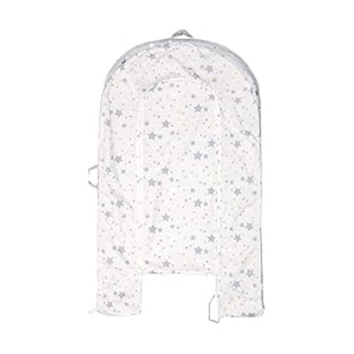 HOUSEYUAN Infant Baby Lounger Replaceable Cover co-Sleeping Newborn Baby Nest Backup Cover Breathable Machine Washable (Off White) - Blue Star-cover Only