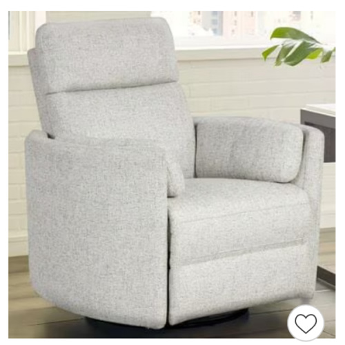 Simeon Collection Power Swivel Glider Recliner in Natural Beauty Quartz | NFM