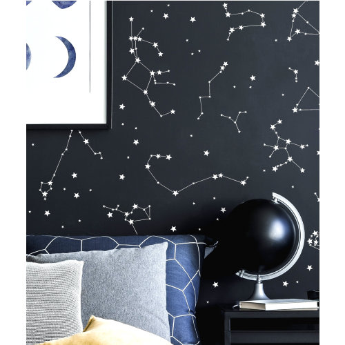 Constellation Wall Decals, Kids Room Decor, Constellation Star Map, Constellation Decals, Zodiac Constellations Wall Art, Boy Nursery Decor