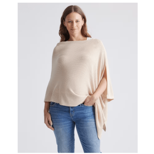 Lightweight Cotton Cashmere Nursing Shawl