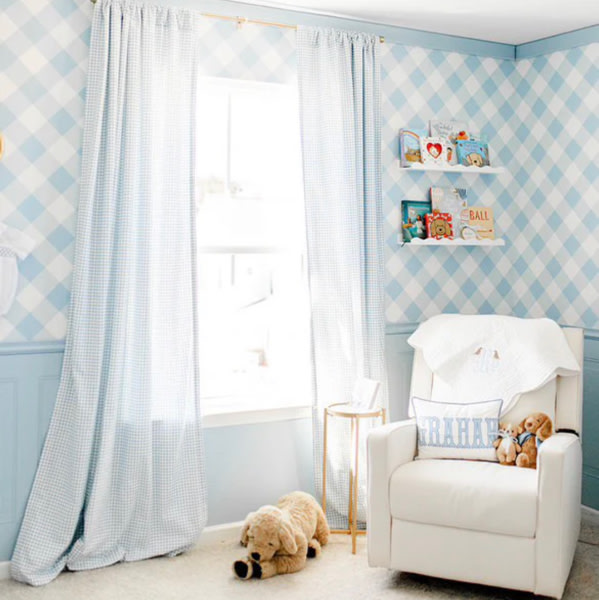 Classic Gingham Window Treatments | Best Nursery Curtains – Liz and Roo