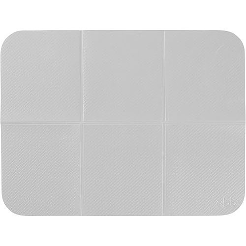 Ubbi Changing Mat, Soft and Comfortable, Easy to Clean and Carry on the go, Yoga-Mat Feel, Gray