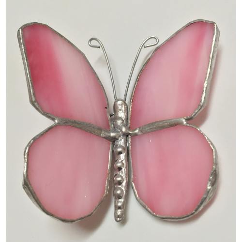 Handmade Stained Glass Butterfly Suncatcher: made by Fiesta Color!