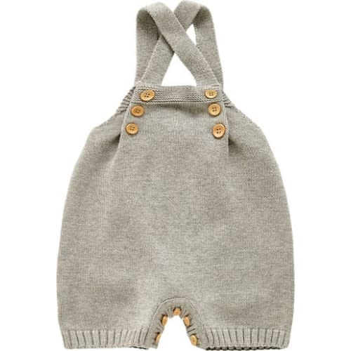 Spencer Knit Cotton Romper, 3-6 M