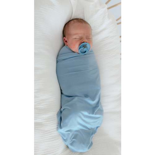 Infant Swaddle in Cornflower Blue