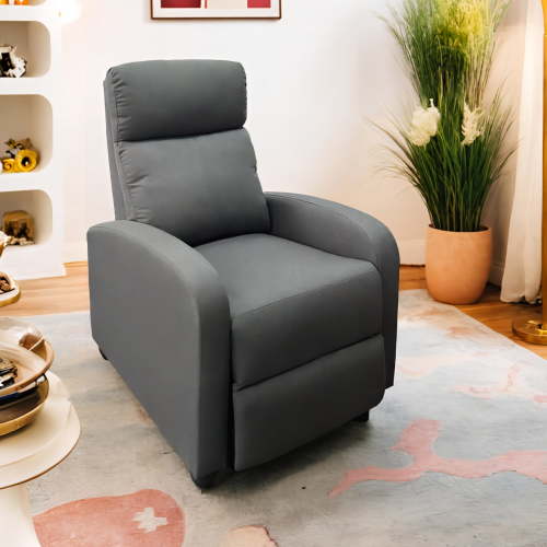 FunniHomi Recliner Chair Small Recliner Adjustable Reclining Chair Single Sofa with Padded Seat Backrest for Living Room Bedroom