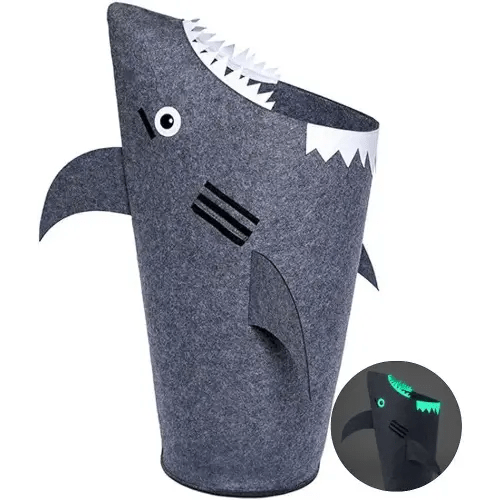 Cute Laundry Basket Kids Baby Hamper Nursery Hampers bedroom Dirty clothes hamper Toy Storage baskets Boy girls baby Shark Decor for Boys Room furniture Girl Bathroom toddler Toy Box