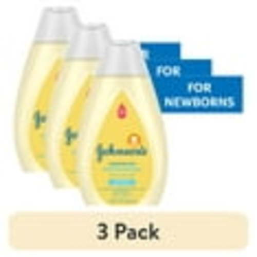(3 pack) Johnson's Head-To-Toe Tearless Gentle Baby Body Wash and Shampoo, 13.6 oz