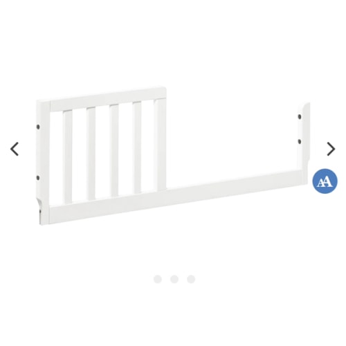 Mini Toddler Bed Conversion Kit (M20399) - white