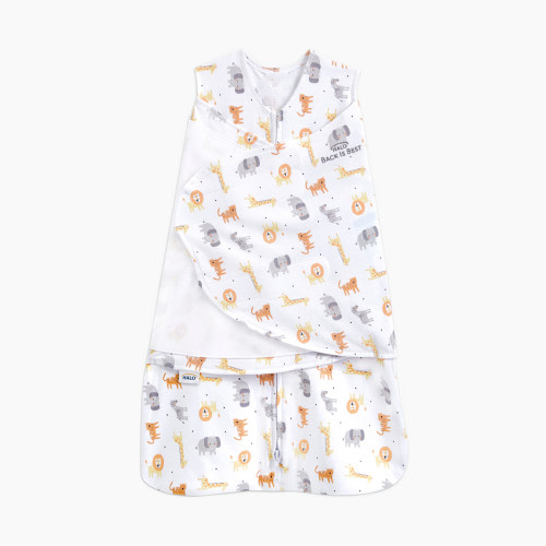 Halo SleepSack Swaddle Cotton - Jungle, Newborn