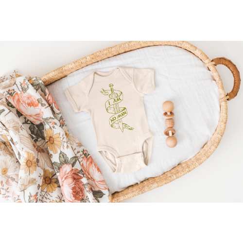 Eowyn I am No Man Bodysuit Nerdy Baby Bodysuit Baby Shower Bodysuit Infant Clothing LOTR Baby Hobbit Clothing