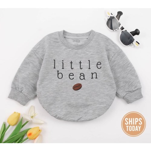 Little Bean Baby Romper, Coffee Baby Romper, Little Bean Romper, Unisex Baby Outfit, Minimalist Baby Clothes, Gender Neutral Baby - Etsy