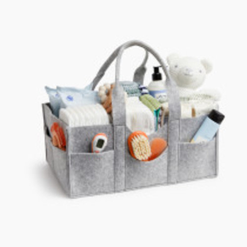 Sprucely Felt Diaper Caddy - Heather Grey, Large