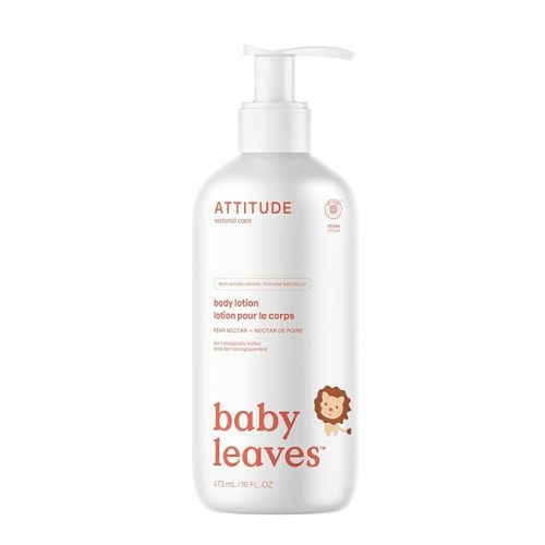 ATTITUDE Body Lotion for Baby, Pear Nectar, 16 Fl Oz