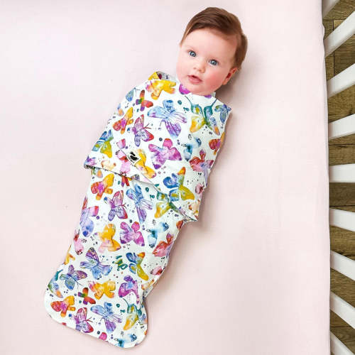 Norani Baby Snugababe Sleep Pod with Arm Inserts - Butterflies