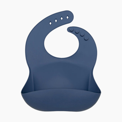Loulou Lollipop Silicone Bib - Vintage Indigo, 1