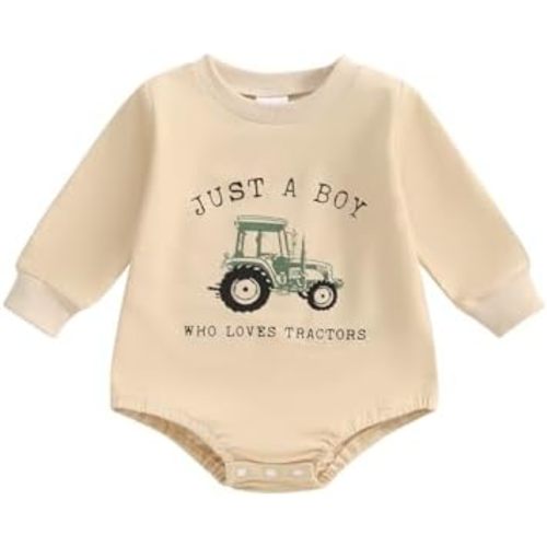 Infant Baby Boy Girl Fall Winter Clothes Oversized Sweatshirt Romper Long Sleeve Bubble Romper 3 6 9 12 18 Months