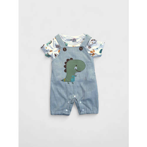 2 Pcs Infant Baby Animal Overalls Set