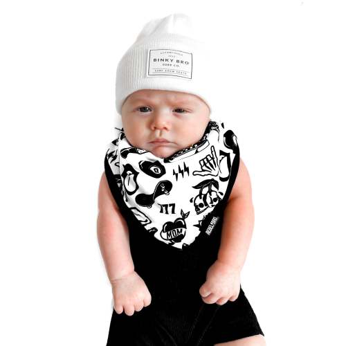 Bamboo Bandana Bib in Cool Kid