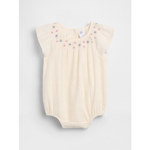 Baby Smocked Floral Bodysuit