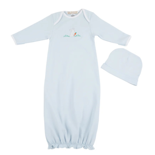 Buckhead Blue Set with Bunny Embroidery for Baby’s First Easter