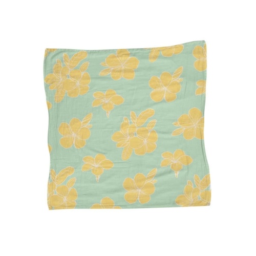 47in Plumeria Bunches Muslin Blanket