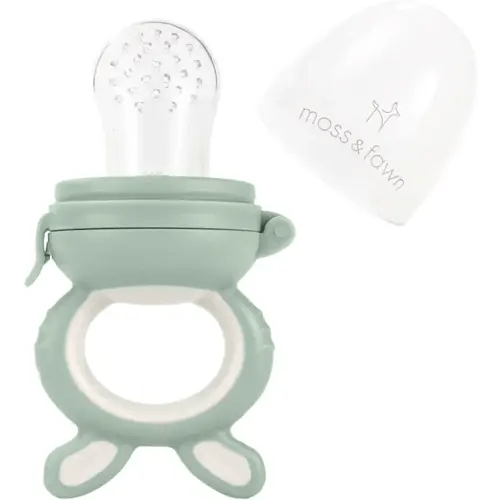 Moss and Fawn Forage Feeder, Soothing Silicone Frozen Baby Food Teething Toy, Pacifier Fruit Feeder and Teether, BPA, PVC and Phthalate Free - Fern