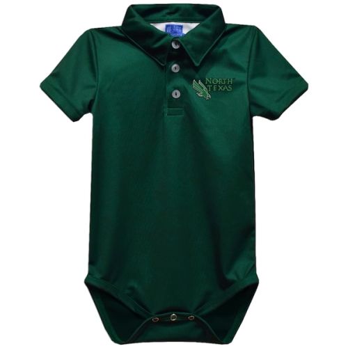 North Texas Mean Green Vive La Fete Infant Polo Bodysuit - Green