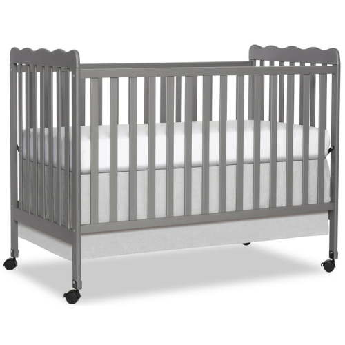 Dream On Me Carson Classic 3-in-1 Convertible Crib in Steel Grey, Greenguard Gold Certified