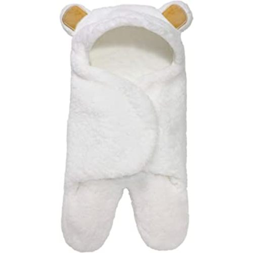 Jam Naturals-Cute Bear Organic Newborn Swaddle Wrap-Gender Neutral Soft Baby Blanket, Newborn Baby Registry Gift (Golden Brown, 0-3m)