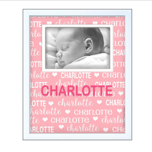 Names All Around Photo Frame - Pink Hearts