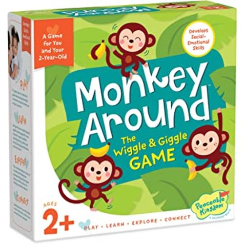 Peaceable Kingdom Monkey Around First Game for Toddlers Interactive Play with Parent Ages 2+
