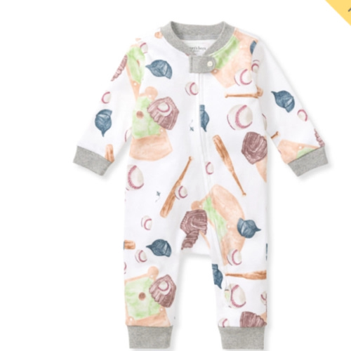 Baseball Organic Cotton Sleep & Play