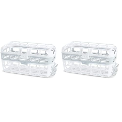 Munchkin® High Capacity Dishwasher Basket, 2 Pack, Grey
